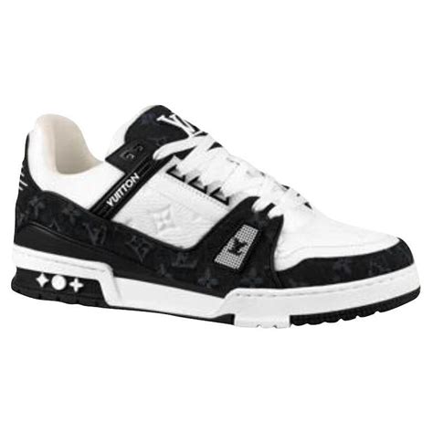 lv dad sneakers|LV Trainer Black Sneaker for Men .